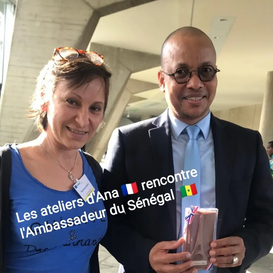 Ana et Souleymane Jules Diop, Ambassadeur du Sénégal auprès de l'Unesco